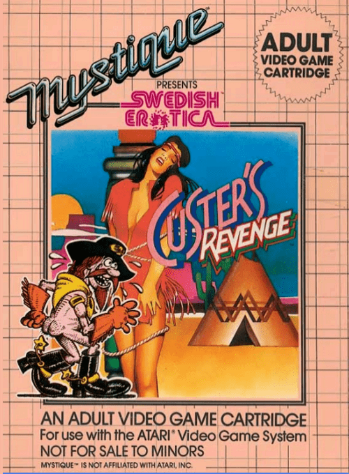 Custer's Revenge box art for Atari 2600
